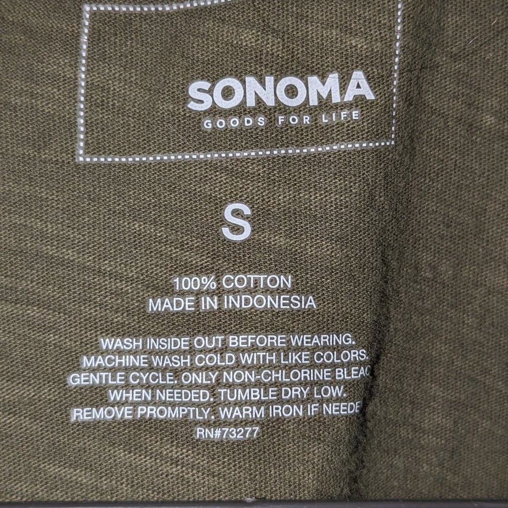 Sonoma button down rolled sleeve tunic size small - Picture 5 of 5